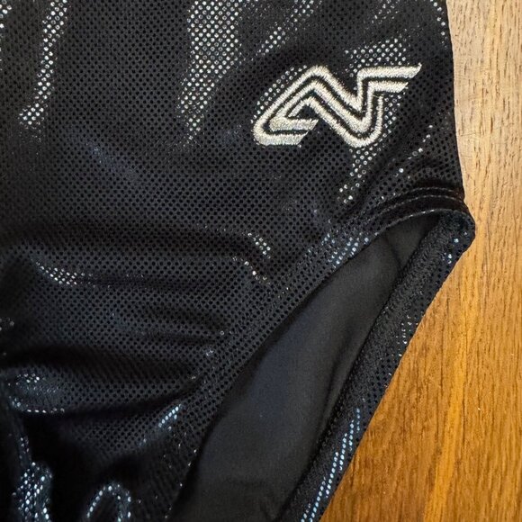 ALPHA FACTOR Gymnastics Competition Leotard Girls 6X-7 INT Pink & Black Girl Leo - Picture 7 of 10